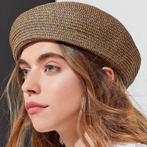 Brixton Audrey Straw Beret/ Natural /Size XS/ NWOT